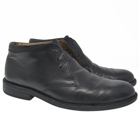 *Bostonian Sz 9M Black Leather Comfort Ankle Boots main image 6